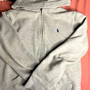 Grey polo sweater